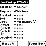 Замена системных шрифтов в Palm #11