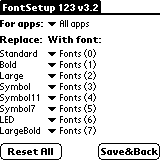 Замена системных шрифтов в Palm #12