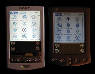 Palm m505  Sony PEG-N710C   