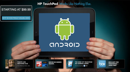 Android  HP TouchPad